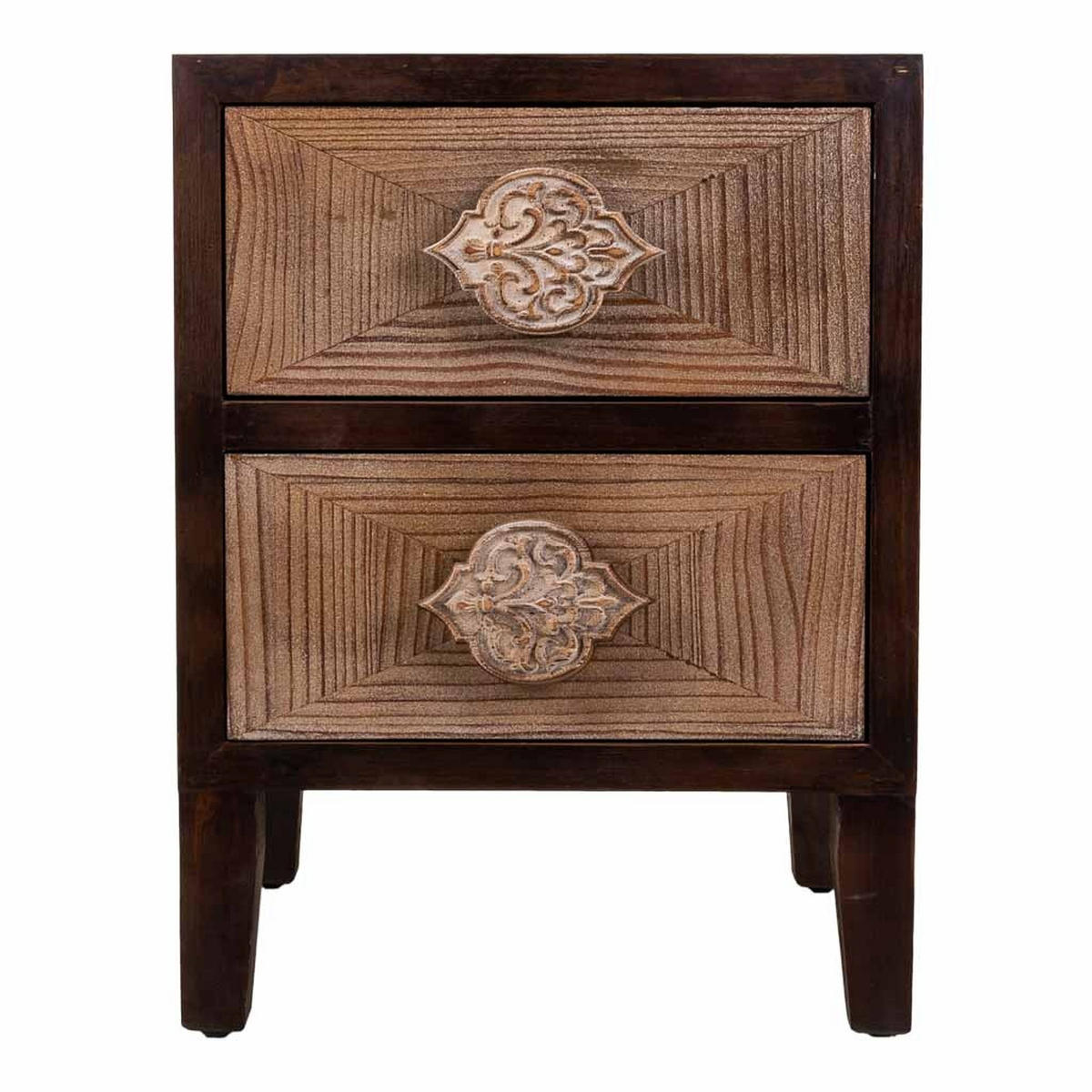 NACHTTISCH aus Holz, braun, 45x40x60cm - Multicolor, Holz (45/40/60cm) - Wanderlust