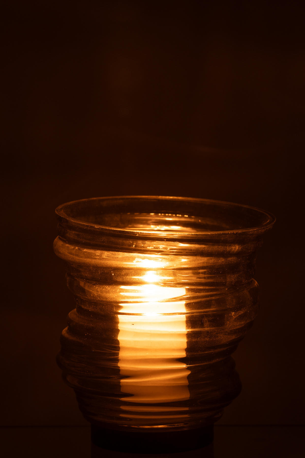 VASE TORNADO - Glas - Grün - S - Ø 16 cm - Grün, Glas (17cm) - J-Line