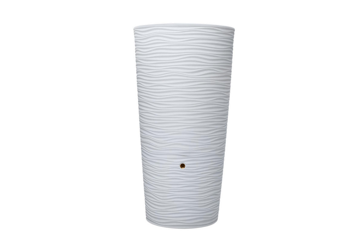 2IN1 Regentonne 210 L, arctic inkl. Pflanzschale - Weiß, Kunststoff (58/110/58cm) - GARANTIA