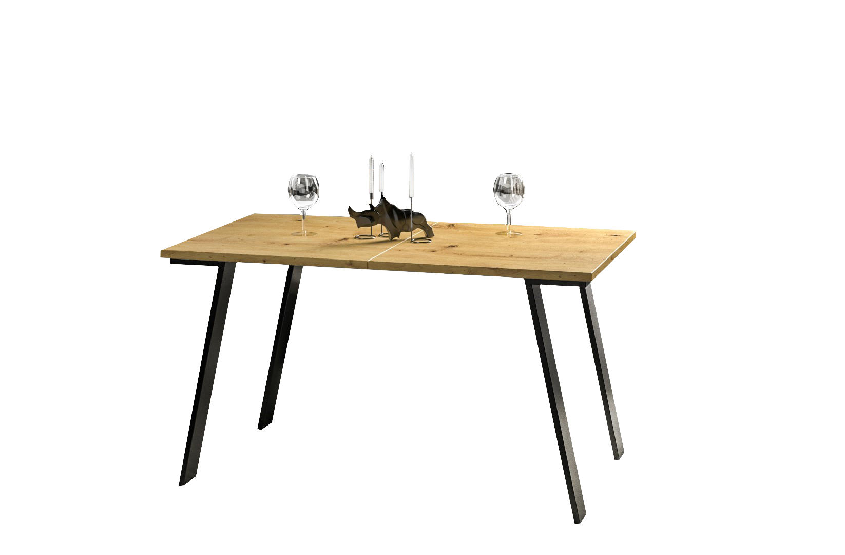 Endo-Moebel Esstisch Eiche Artisan 80x76x130 cm
