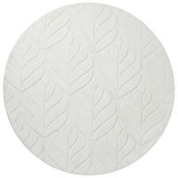 KOBEREC Z UMĚLÉ KOŽEŠINY Krémově bílý 160 cm Mitchell - bílá/krémová, plast (160/160cm) - Beliani
