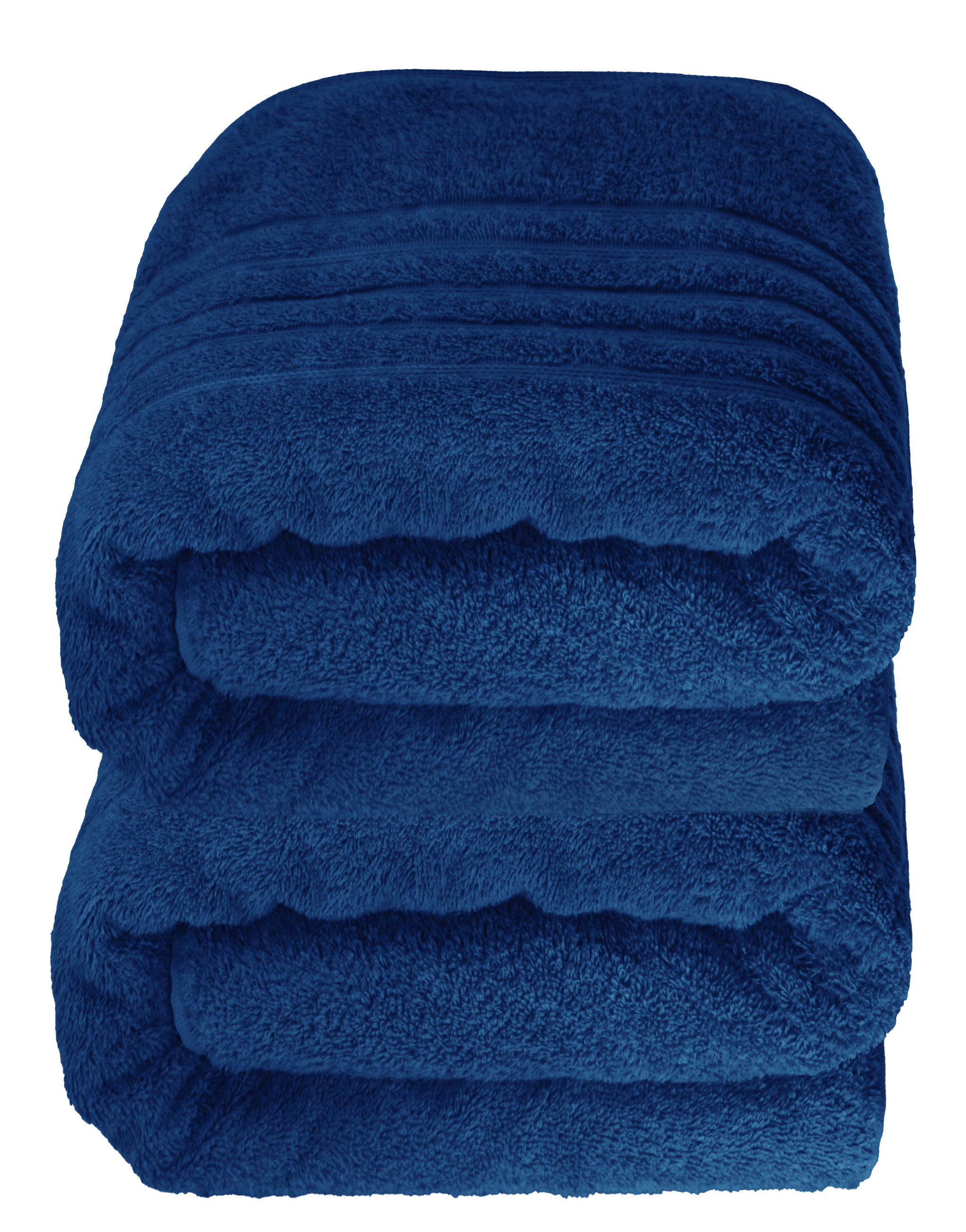 SAUNATUCH 80x200 cm 2er Set London Marine Blau - Dunkelblau, Textil (80/200cm) - Lashuma