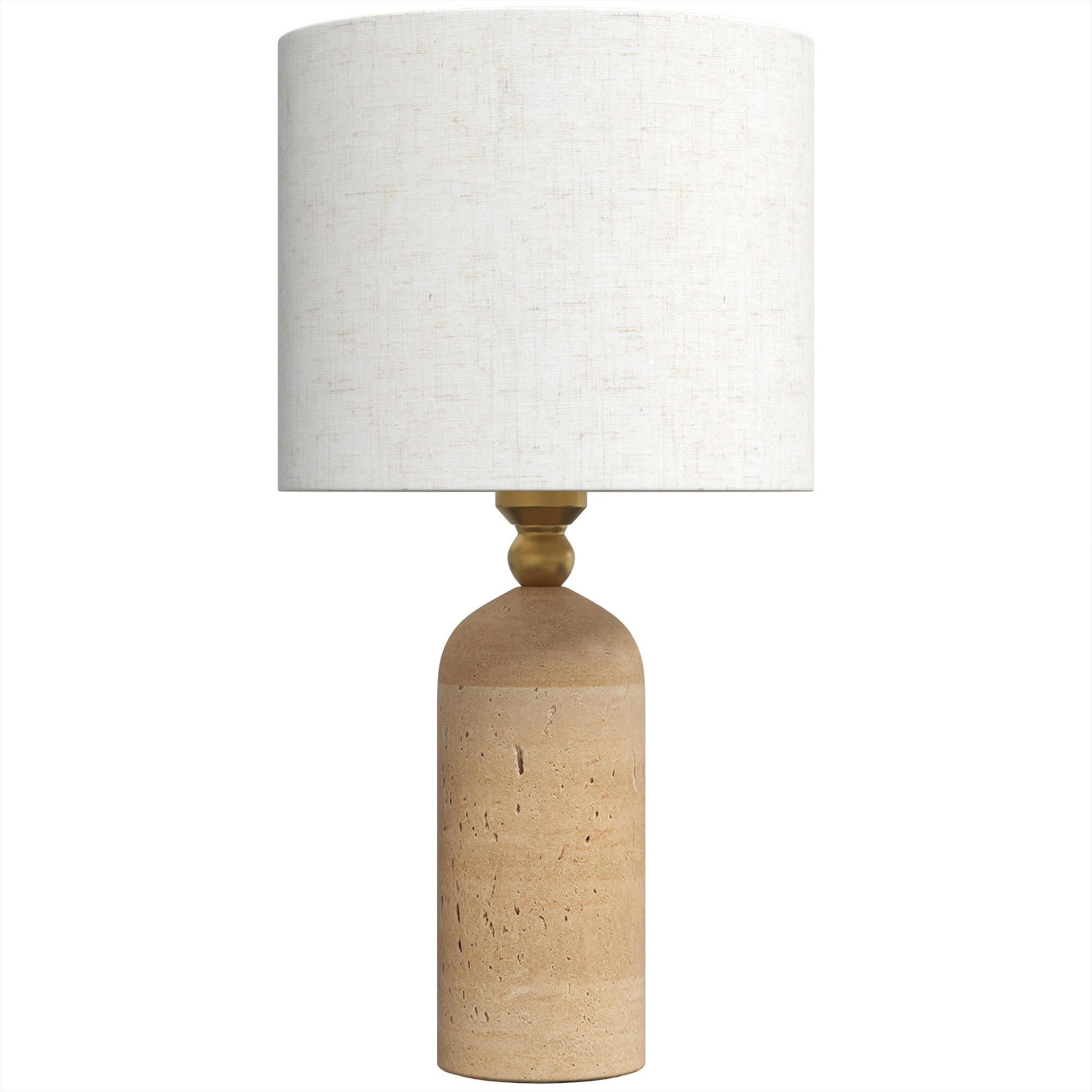 Homcom Tischlampe Beige 25x48x25 cm