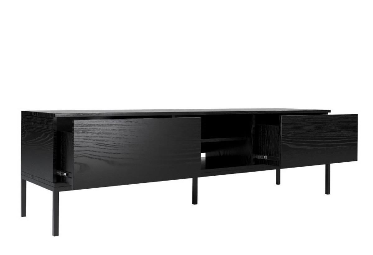 TV-SCHRANK Schwarz Industrial - Schwarz, Holzwerkstoff (170/49/41cm) - Sepro Meble