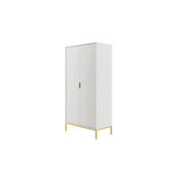 DREHTÜRENSCHRANK Austin - Weiß, Holzwerkstoff (55/205/100cm) - RAUMHIRSCH FURNITURE