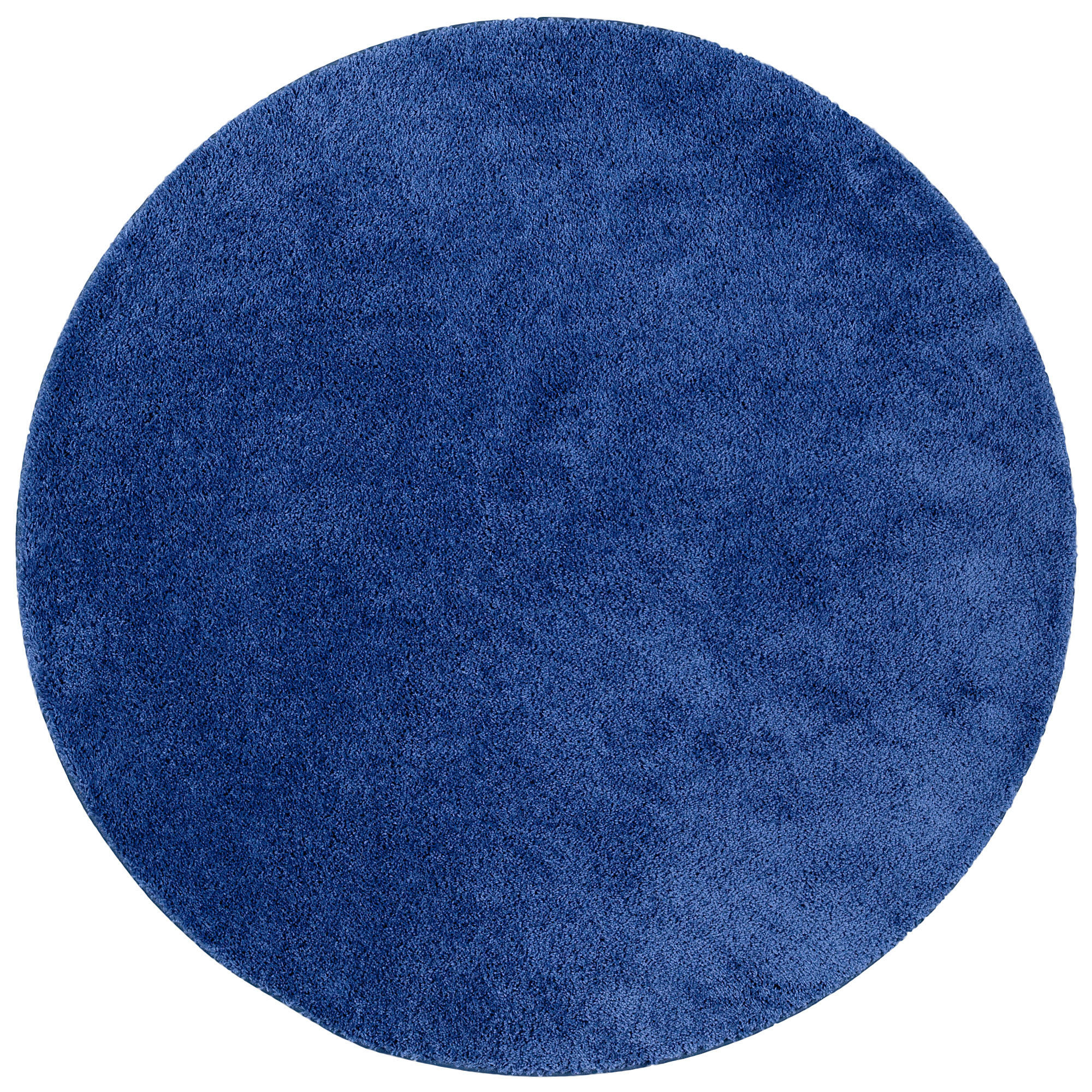 HOCHFLOR SHAGGY TEPPICH PALACE RUND - Dunkelblau, Textil (133/133cm) - Snapstyle