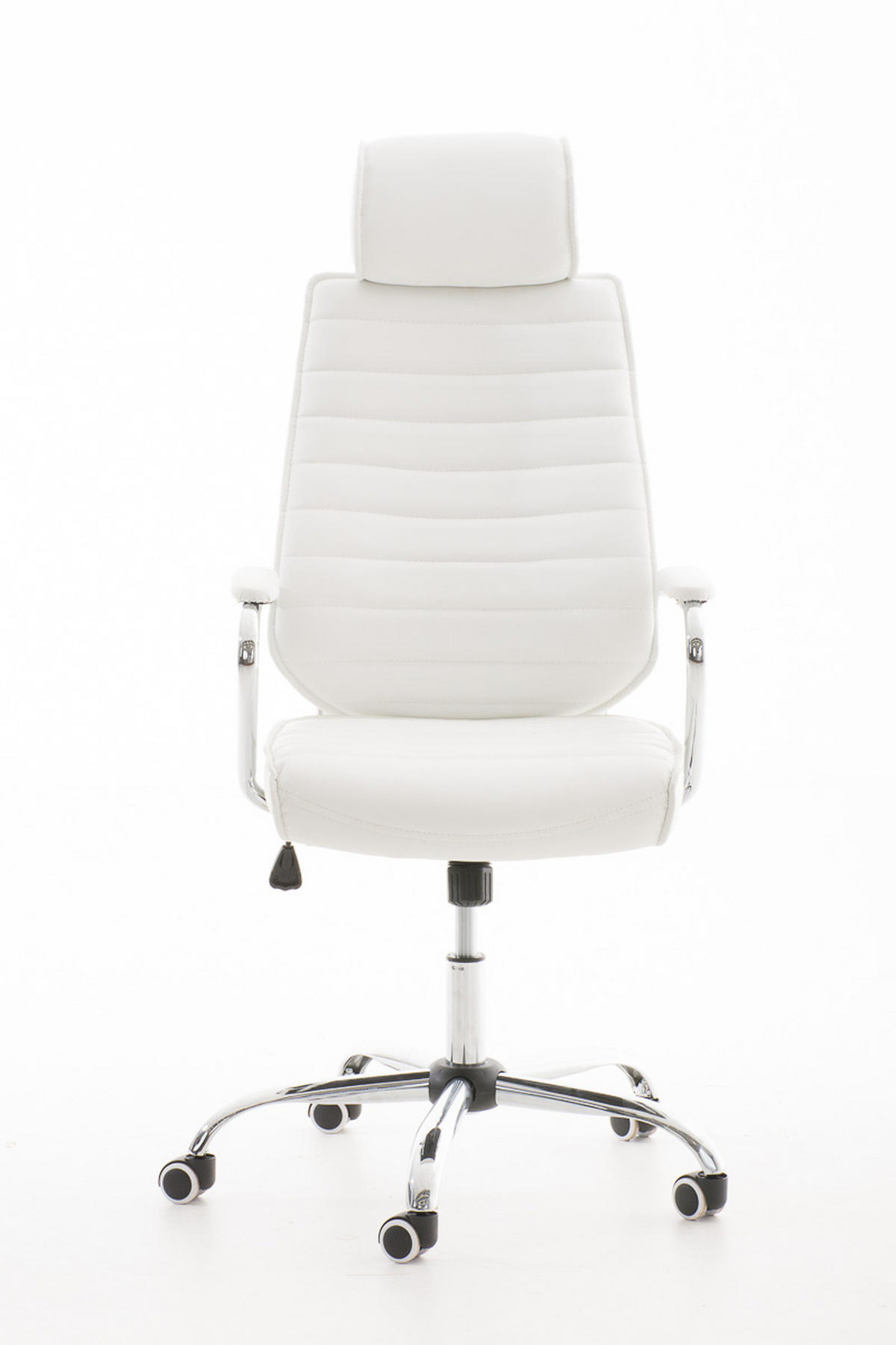 BÜROSTUHL Rako, Weiß - Weiß, Textil/Metall (60/128/67cm) - TPFLiving