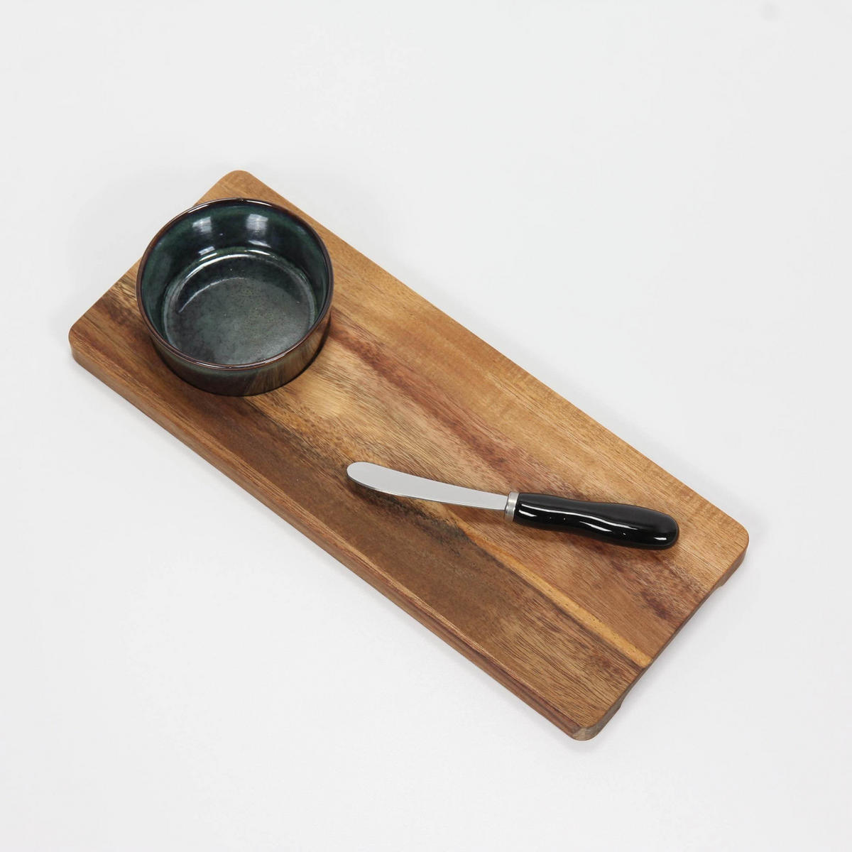 SERVIERBRETT für Snacks Braun 30/12/1,2 cm - Braun, Holz (12/1.2/30cm) - Excellent Houseware