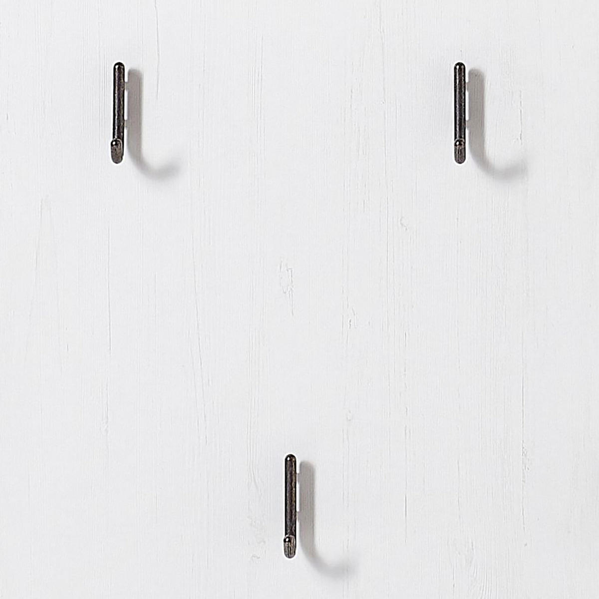 GARDEROBENPANEEL - Weiß/Pinienfarben, Holzwerkstoff/Metall (93/107/30cm) - home24