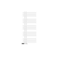 BADHEIZKÖRPER Iron EM 500x1200 mm Weiß mit Ventil Eckform - Weiß, Metall (50/120/3cm) - LuxeBath