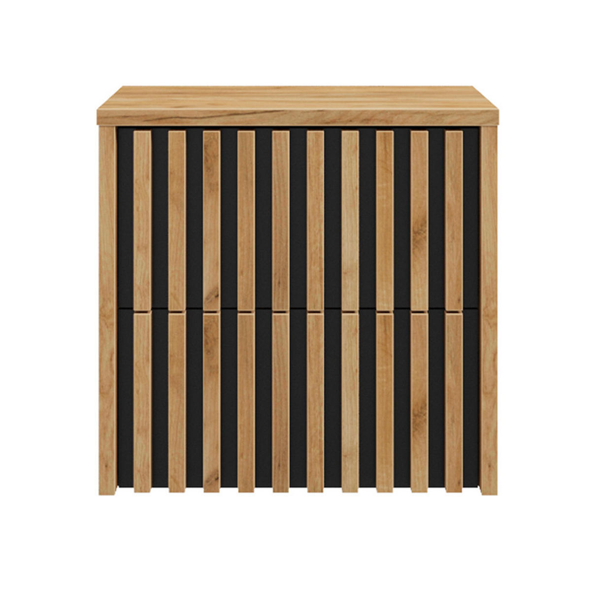 WASCHBECKENSCHRANK Lucca-107 - Braun, Holzwerkstoff (60/63/46cm) - Lomado