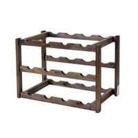 WEINREGAL 3 BÖDEN Braun - Braun, Holz (42/30/36cm) - MCW
