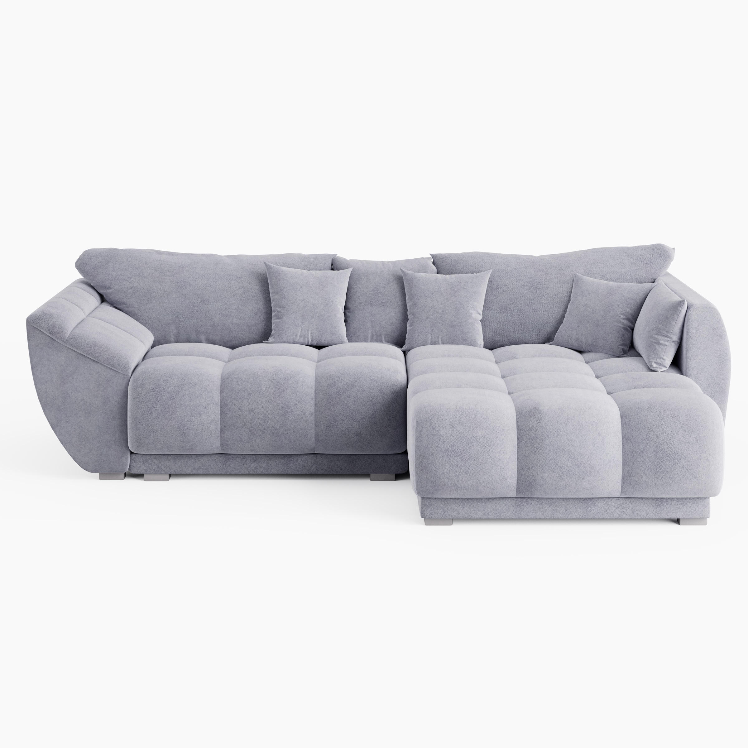 Barchello Ecksofa Grau 285x180 cm