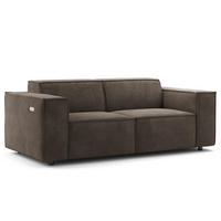 2-SITZER SOFA - Taupe, Textil (189/70/96cm) - home24