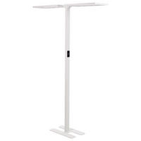 STEHLAMPE Sculptor 30/135/197 cm - Weiß, Metall (30/135/197cm) - Beliani