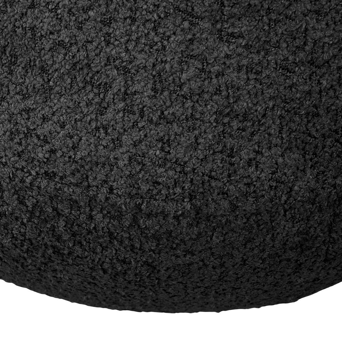 POLSTERHOCKER - Schwarz, Kunststoff/Textil (59/45/59cm) - home24