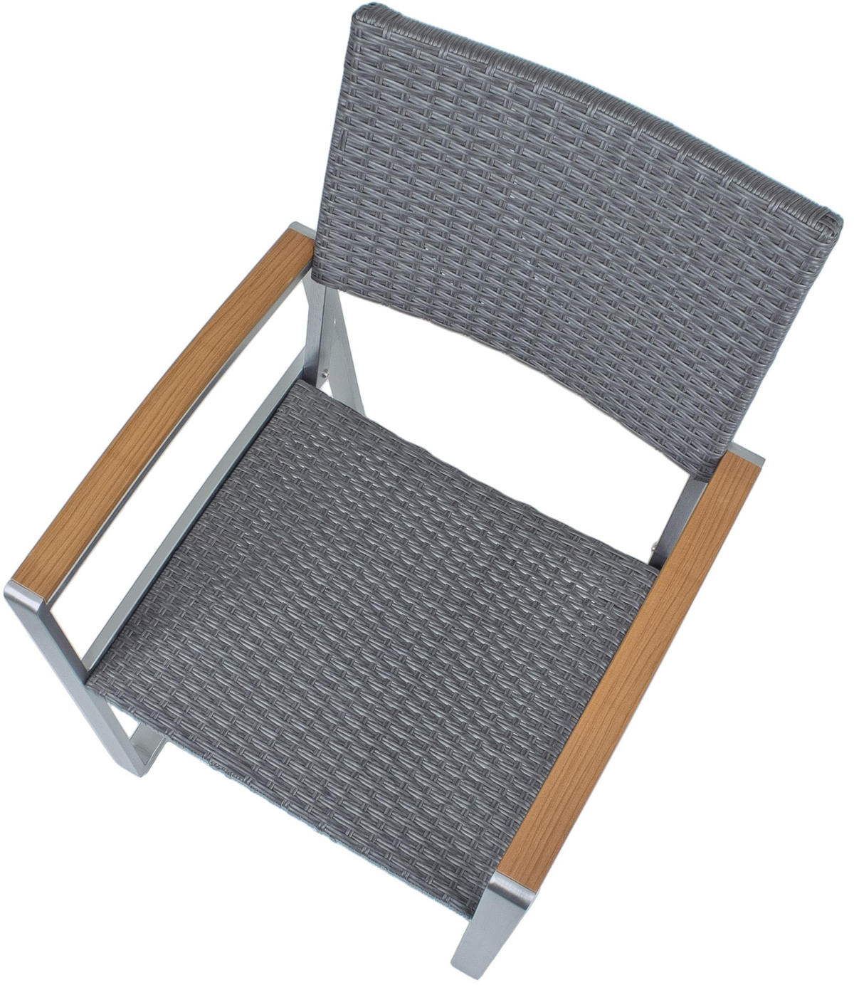 GARTEN-SITZGRUPPE Andy 7-teilig Kunststoffgeflecht - Hellbraun, Kunststoff - DELUKE