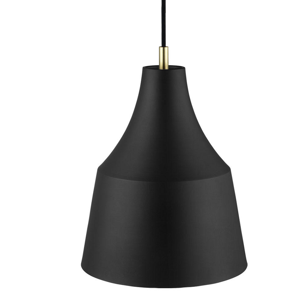 LED HÄNGELEUCHTE GRACE Textil Schwarz - Schwarz, Metall (25/25/33cm)