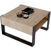 COUCHTISCH Holzwerkstoff rechteckig stabil Sonoma Eiche 45/71.5/68cm - Schwarz/Sonoma Eiche, Holzwerkstoff (71.5/68/45cm) - CraftPAK