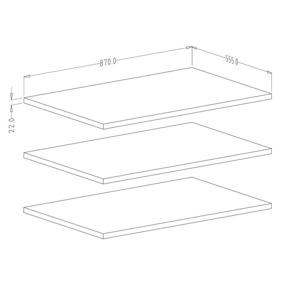 KLEIDERSCHRANK Olmo-83 - Weiß, Holzwerkstoff (90/217/63cm) - Lomado