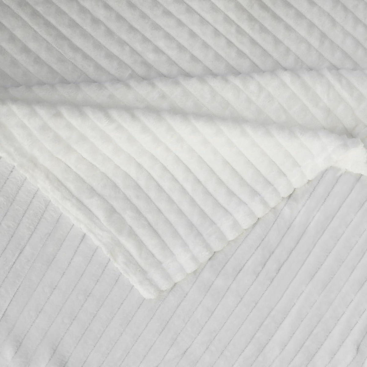 KUSCHELDECKE 200 x 230 cm - Weiß, Textil (200/230cm)