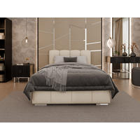 POLSTERBETT Zaira 120x200cm – Elegantes Polsterbett für modernen Wohnstil , ZONIERTE TASCHENFEDERN KOKOS (21cm), beige - Beige, Holz (120/200cm) - Homesy
