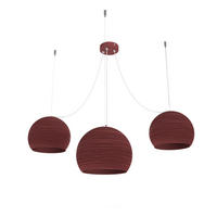 HÄNGELEUCHTE Focus X3 - Rot, Metall (25/25/20cm) - Lumicom