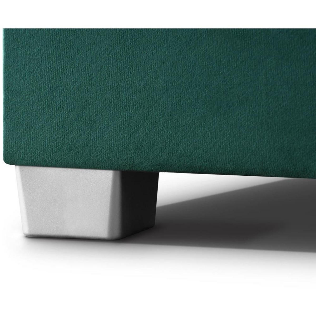 ECKSCHLAFSOFA Teramo grün - Schwarz/Grün, Kunststoff/Textil (235/150cm) - Beautysofa