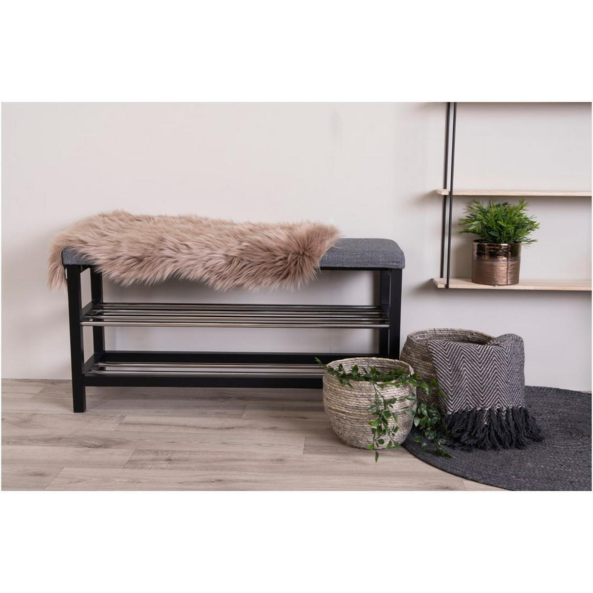 LAMMFELL Künstlich Polyester Hellbraun - Hellbraun, Textil (50/85cm) - tinkaro