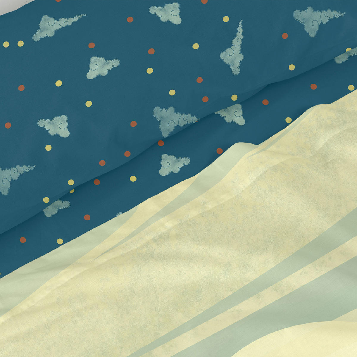 OBERLAKEN set 2 teiliges The warrior 180x270 cm (Komfortgrösse) - Multicolor, Textil (180/270cm) - Happy Friday