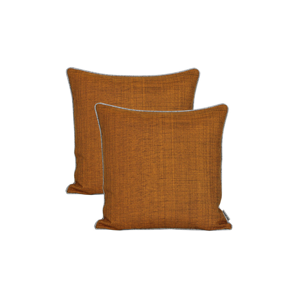 KISSENBEZUG Outdoor meliert 40x40 cm Rost Orange - Rostfarben, Textil (40/40cm) - TiborTex