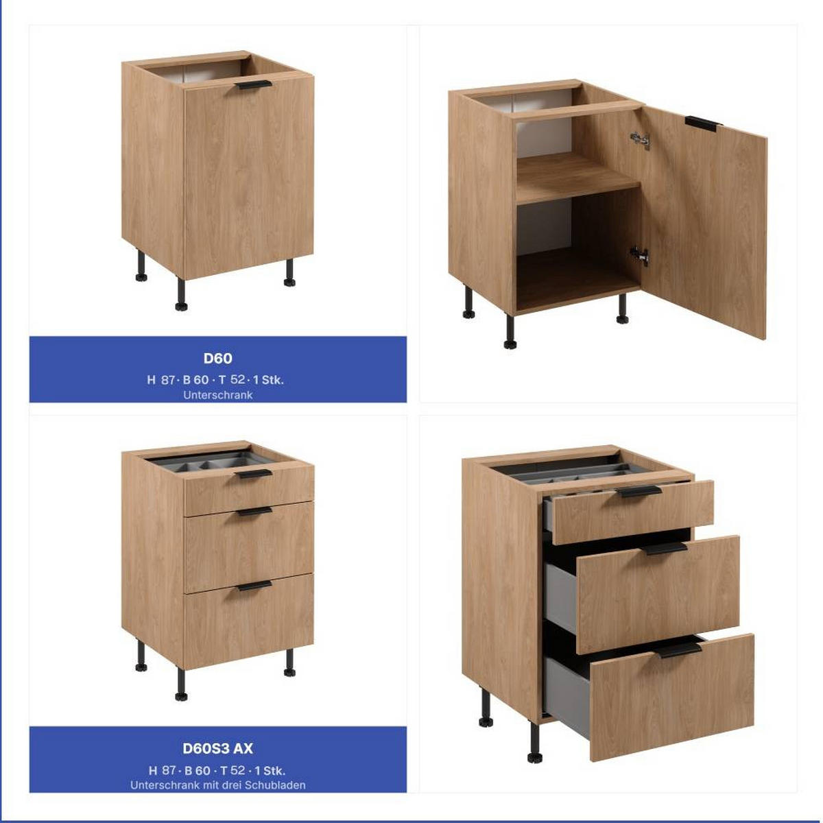 WINKELKÜCHE 405cm x 205 cm - Sorento KS5-M405 - in Sonoma Eiche - Eichefarben/Beige, Holz (610/247/58cm)