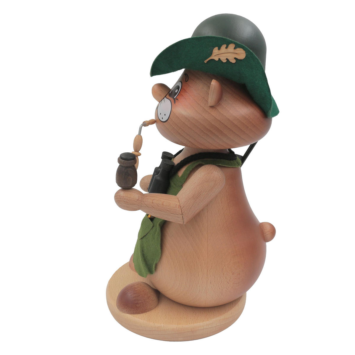 RAUCHFIGUR Hamster Jäger 24 cm - Multicolor, Holz (15/1/0.1cm)