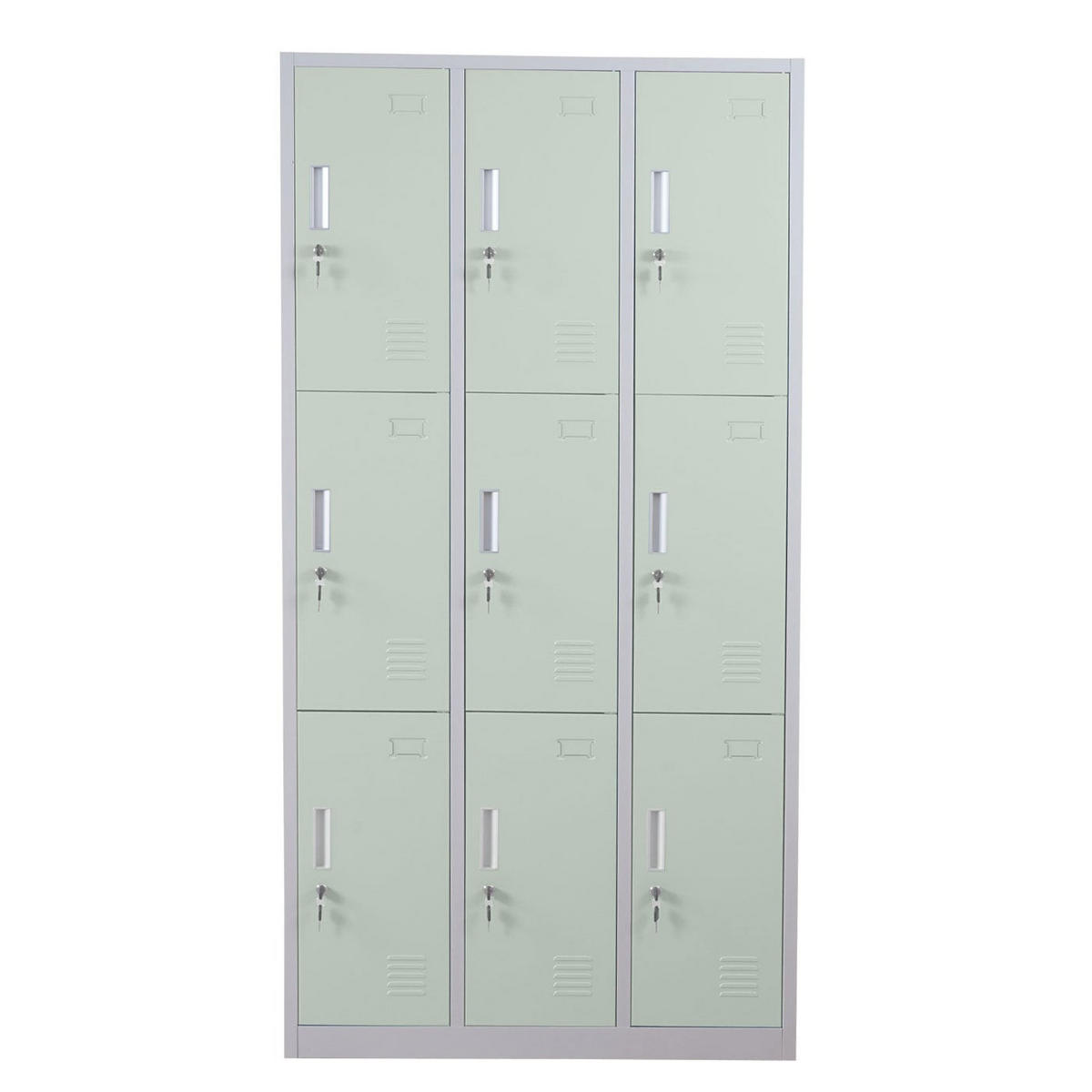 SPIND Saturn HxBxT 180x180x50cm Metall 18 Fächer Grün - Grün, Metall (180/180/50cm) - PROREGAL