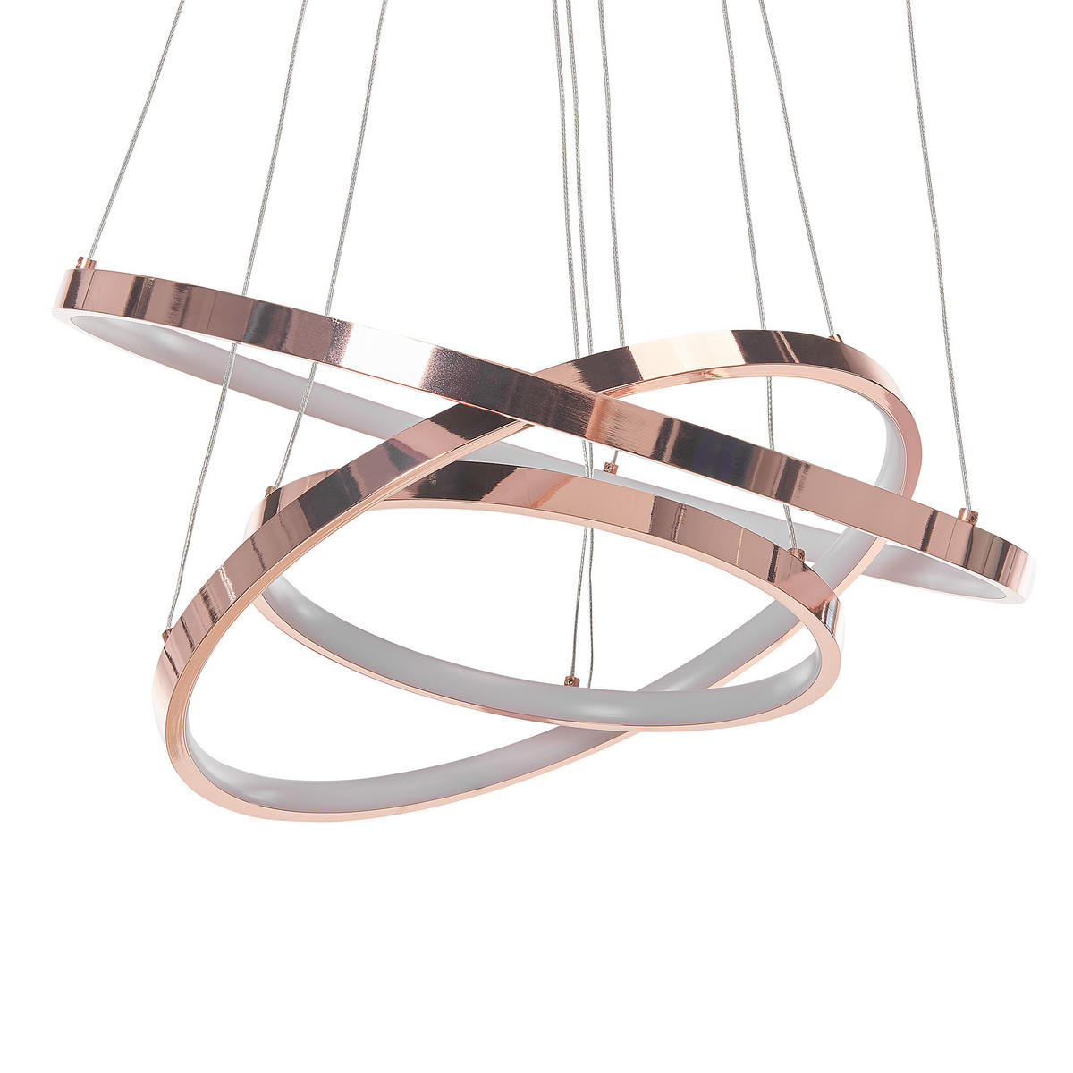 HÄNGELEUCHTE Atrek 50/50/108 cm - Roségold, Metall (50/30/108cm) - Beliani