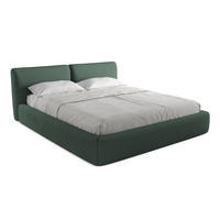 POLSTERBETT mit Bettkasten und Lattenrost 200x228 Grün - Schwarz/Grün, Kunststoff/Textil (180/200cm) - Makamii