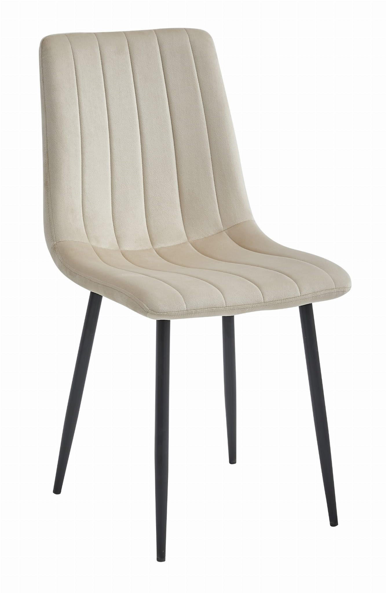 ESSZIMMERSTUHL Hellbeige, Bequem Für Wohnzimmer, Küche Oder Büro - Beige, Textil (51/86/56cm) - Best For Home