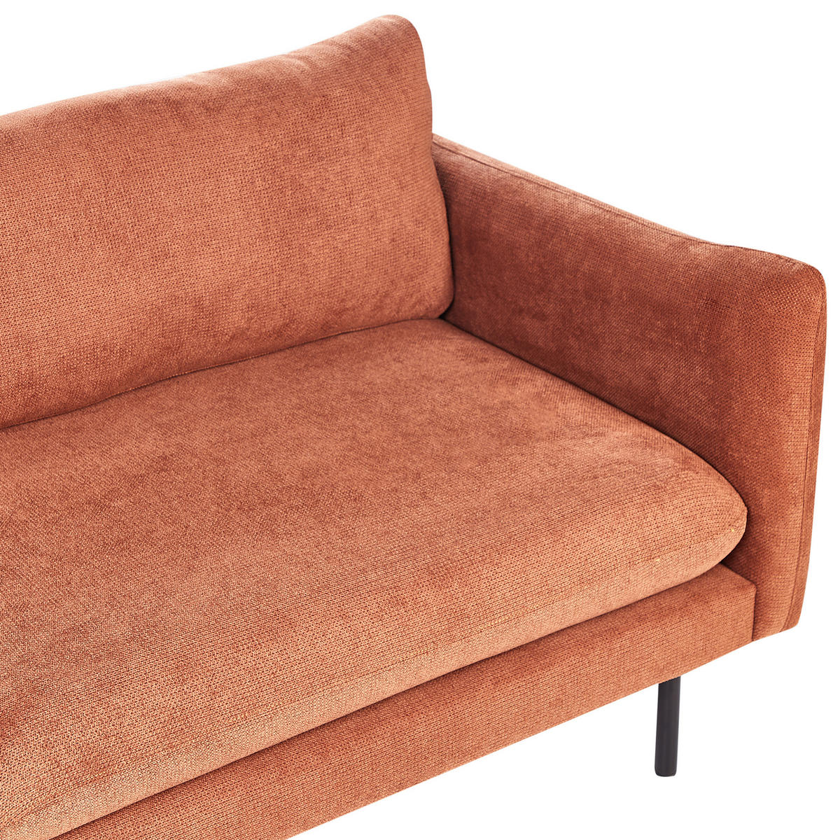 POHOVKA 3-místná Žinylková látka Zlatohnědá Vinterbro - zlatá, textil (220/86/84cm) - Beliani