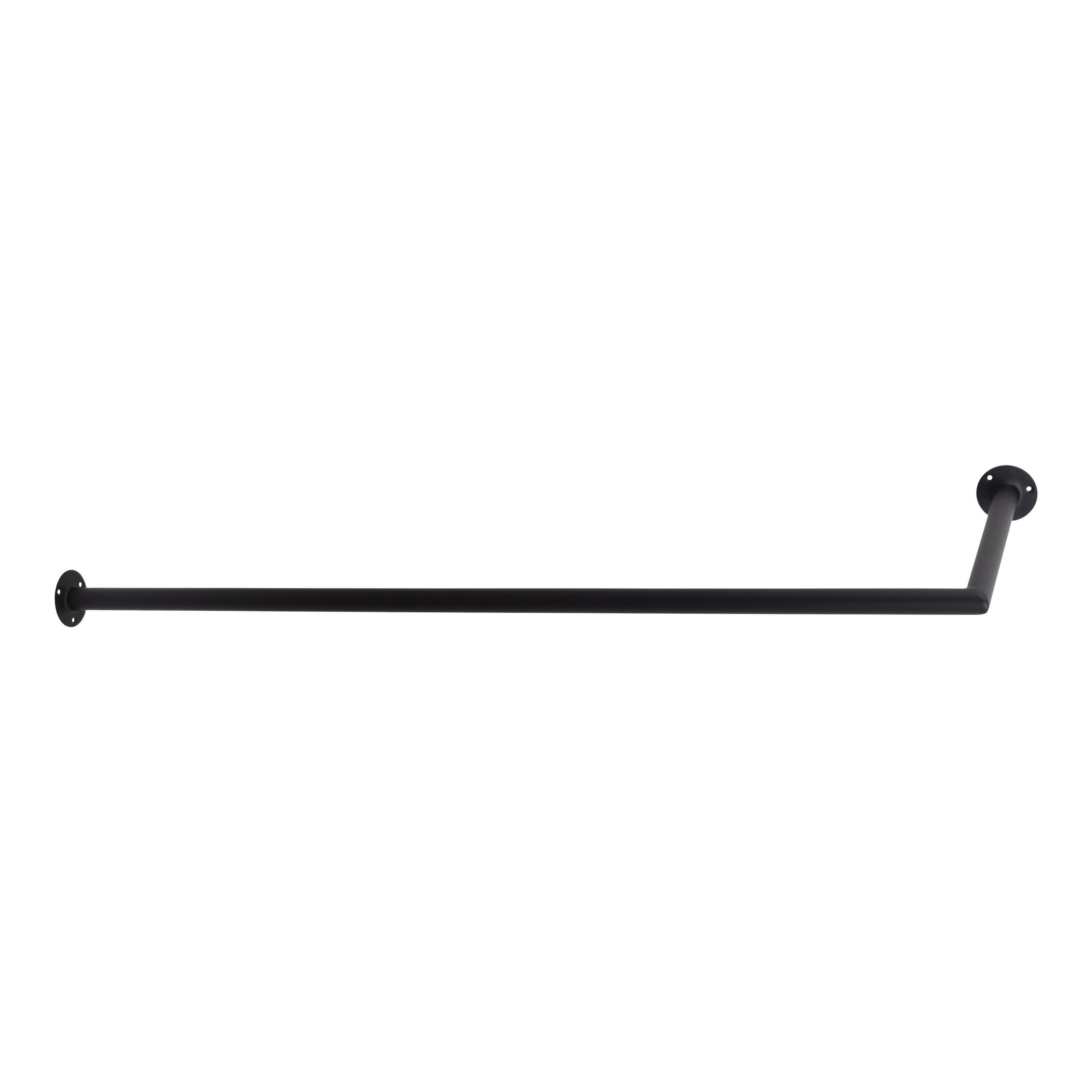 KLEIDERABLAGE Kyra Schwarz - Schwarz, Metall (100/2/30cm) - LOFT42