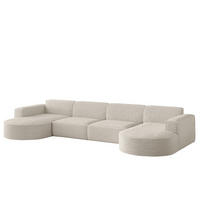 WOHNLANDSCHAFT Palma Xl In Ascot - Beige, Holzwerkstoff/Textil (382/78/165cm) - Fun Möbel