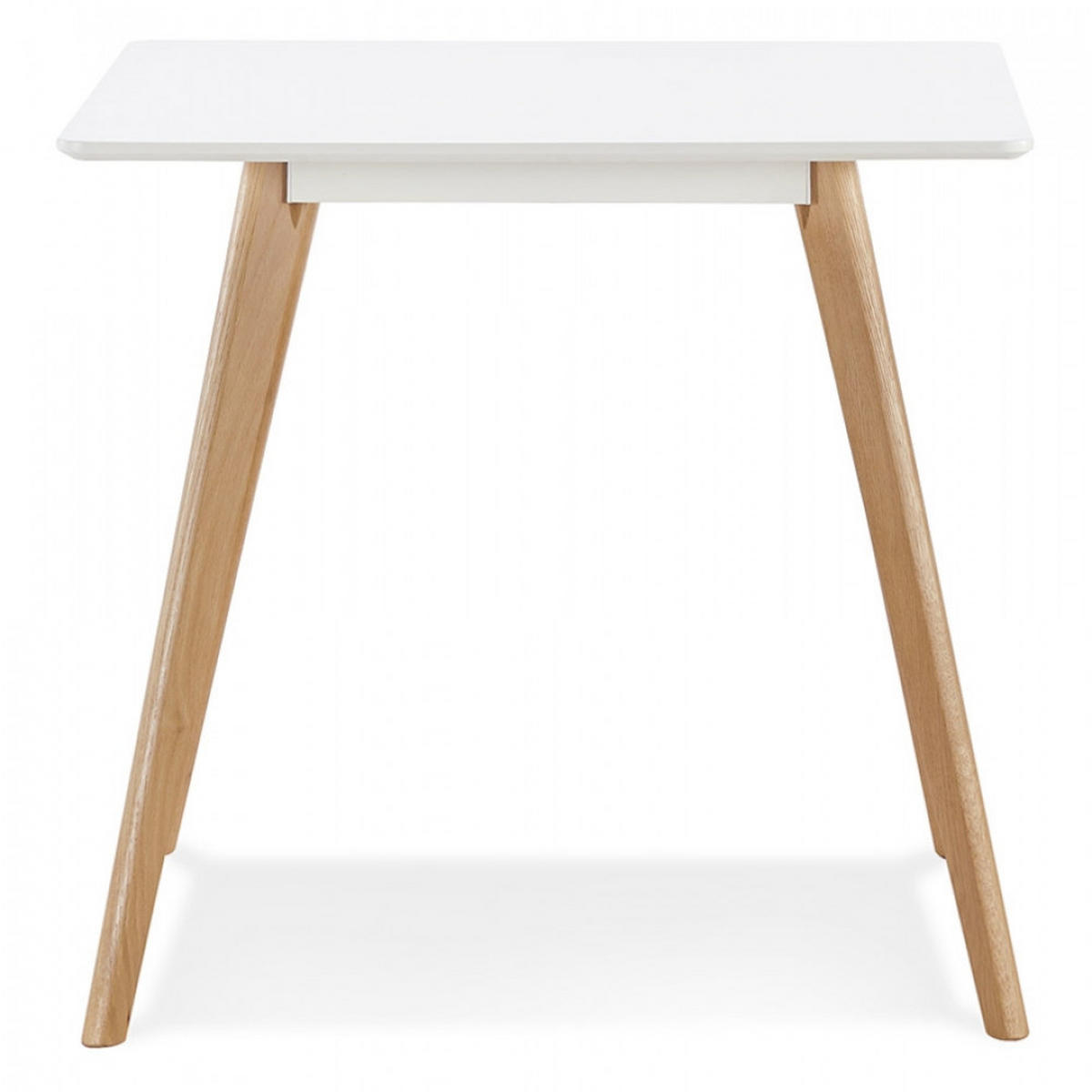 ESSTISCH Weiß 80x80x75 cm - Eichefarben/Weiß, Holz (80/80/75cm) - AlterEgo