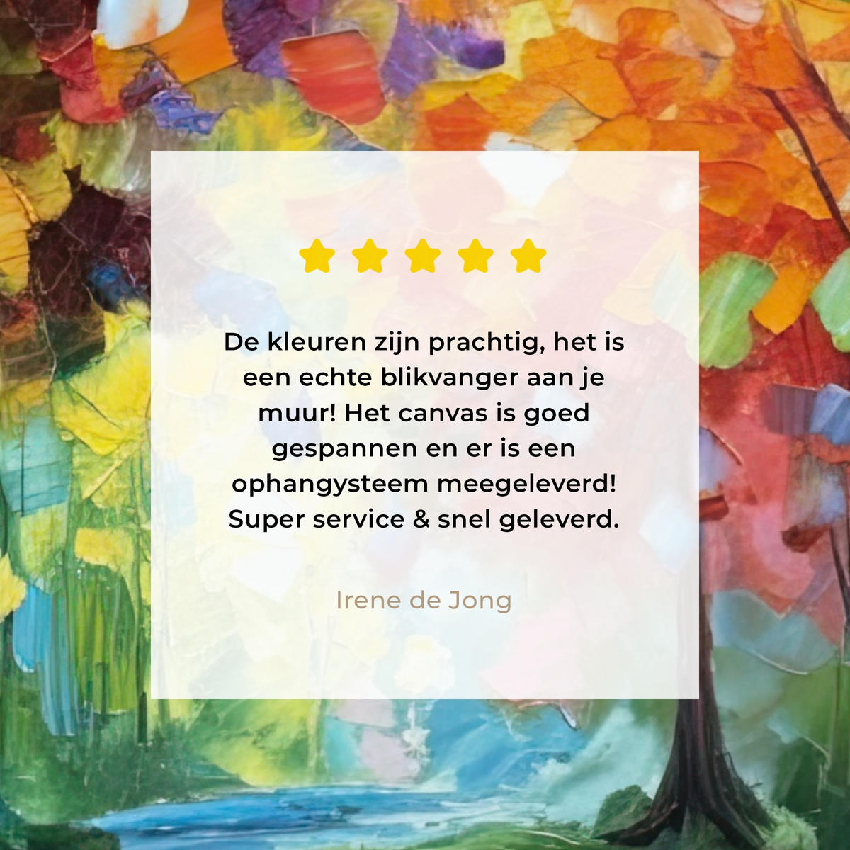 LEINWANDBILD Landschaft - Wald - Farben - Natur Deko Wohnzimmer 20x20 cm - Multicolor, Textil (20/20cm) - MuchoWow