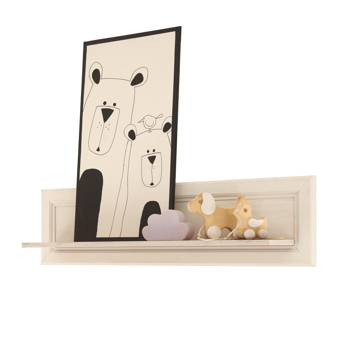 BABYZIMMER Jasmin in Anderson Pine mit Absetzungen in Artisan Eiche 7 teiliges Kinderzimmer Komplett Set - Beige/Braun, Holzwerkstoff (80/200/120cm)