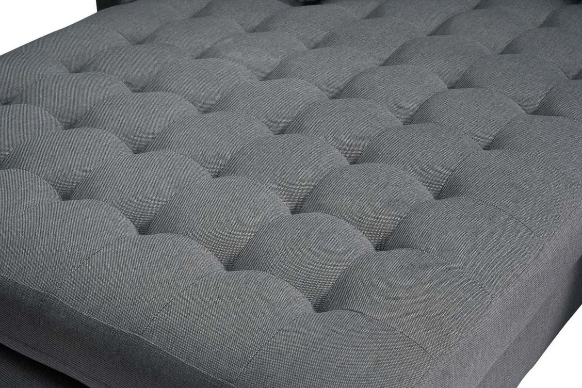 ECKSOFA Stoff grau - Grau, Textil (290/177cm) - ebuy24