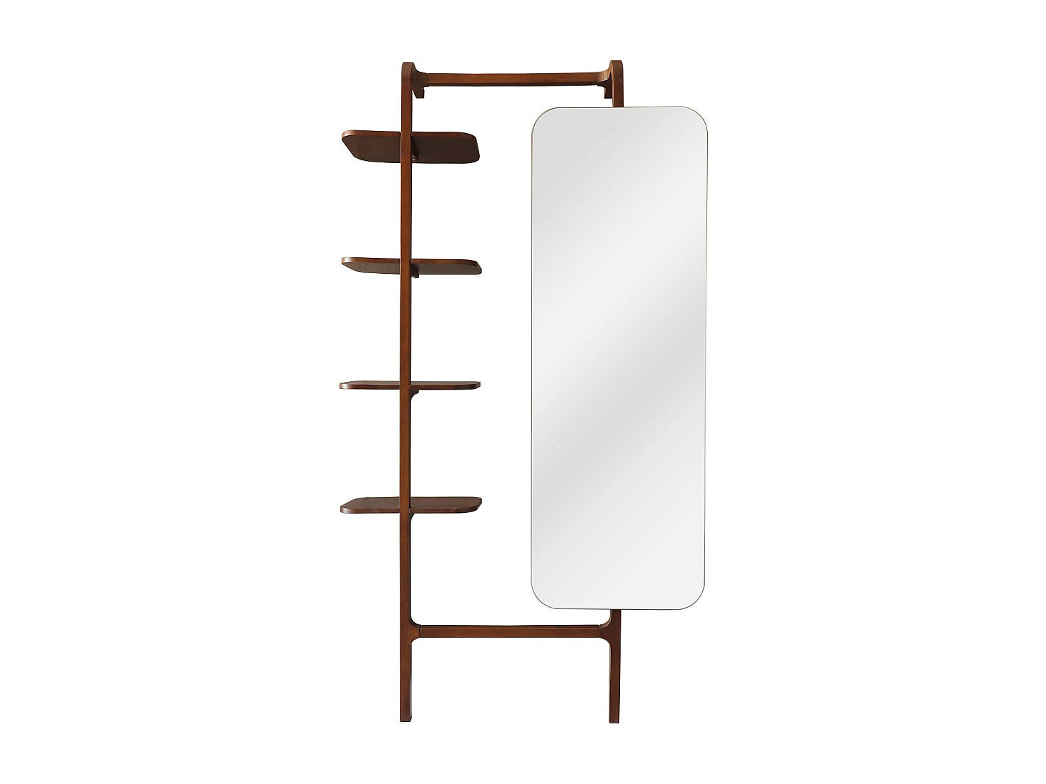 GARDEROBE & Kleiderständer - 104 cm x 26.5 cm - Holz, Platte - Naturfarben Dunkel ZORVINA - Naturfarben, Holz (104/189/26.5cm) - Vente-Unique