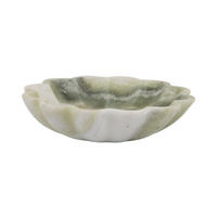 SCHALE Flower 20/20/5 cm - Grün, Naturmaterialien (20/5cm) - Present Time