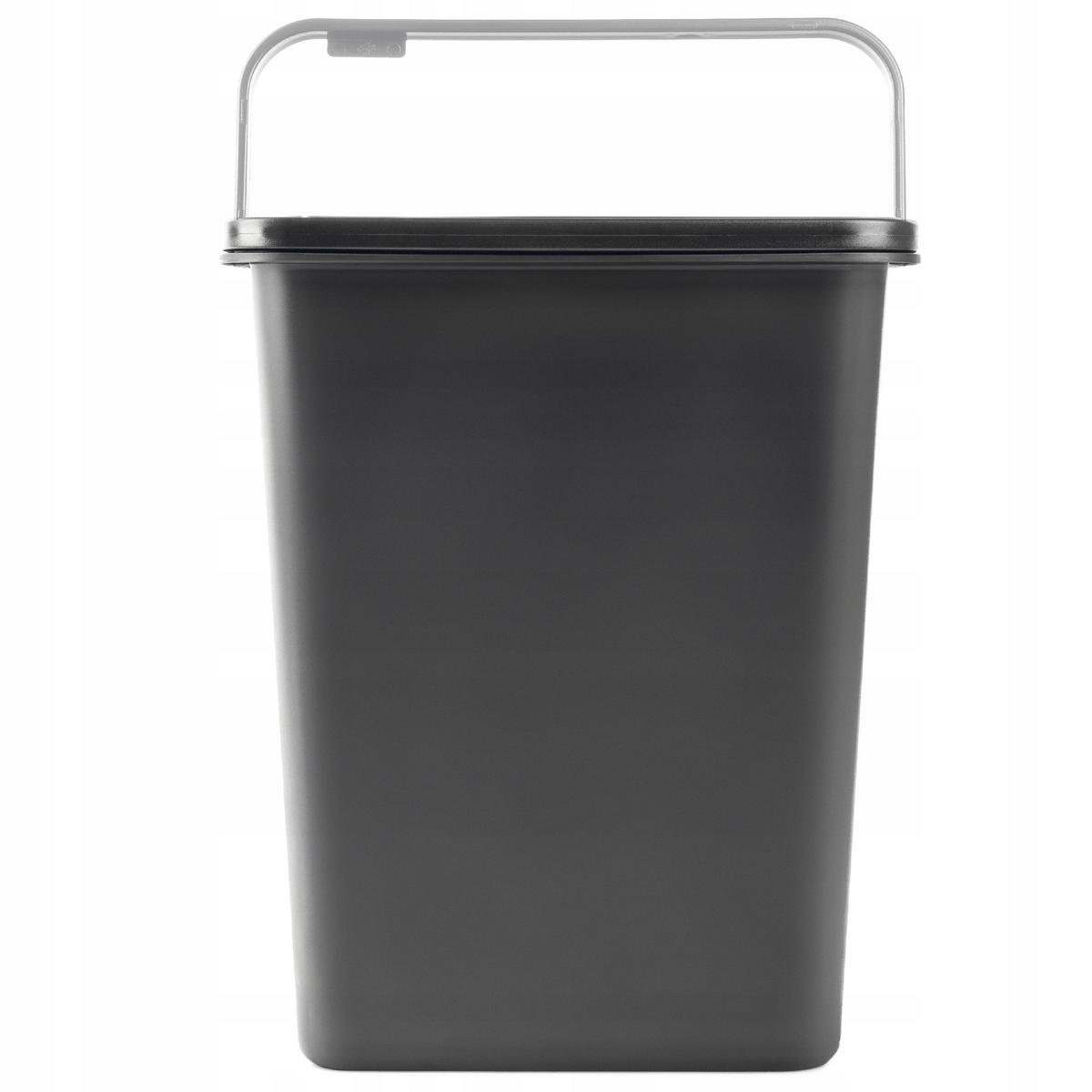 ABFALLEIMER, 10L, Schwarz - Schwarz, Kunststoff (18/33cm) - KADAX