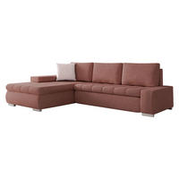 ECKSOFA Orkan Mini - Rosa, Holz/Textil (265/185cm) - MIRJAN24