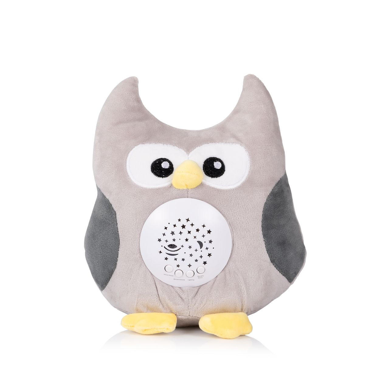 MUSIKSPIELZEUG Spieluhr-Plüschtier PIL0251 beige 100% Polyester, LED-Projektor, Licht, Lautstärke, Lernspielzeug - Beige, Textil (21/22/15cm) - Chipolino