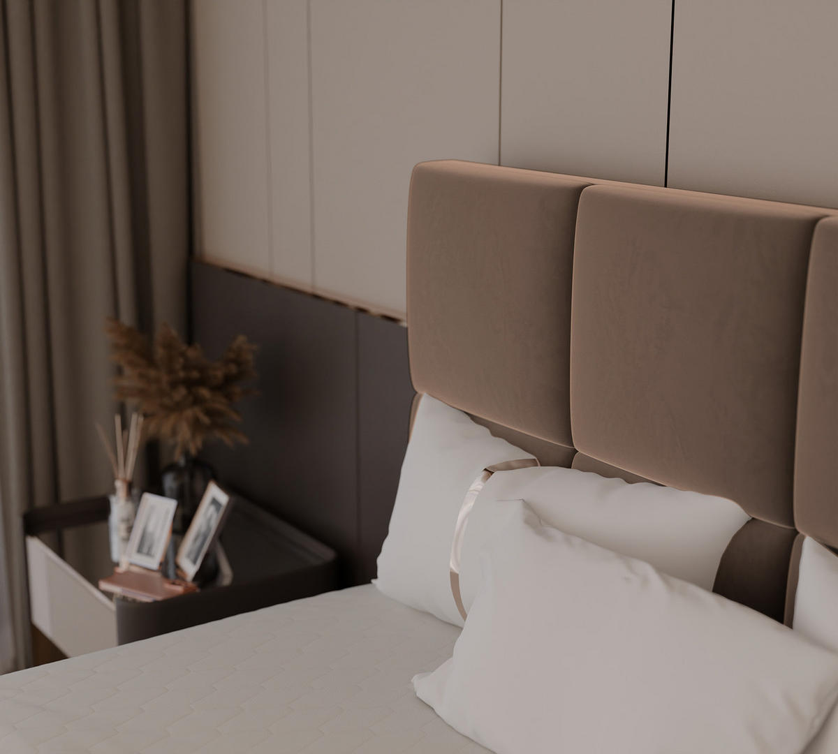 BOXBETT MAGNUS 200/200 cm mit Matratze und Topper, Hellbraun - Hellbraun, Textil (200/200cm) - Idohome
